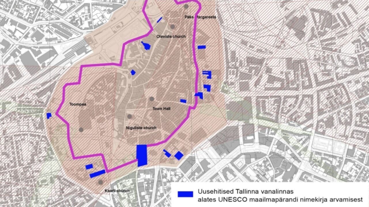 Aalates 1997. aastast, mil Tallinna vanalinn on kantud maailmapärandi nimekirja (kümmekond aastat hiljem laiendati kaitsealuse tsooni territooriumi Eesti Muinsuskaitse ettepanekul 60 hektarilt 113 hektarile), on kerkinud kaitsealusele alale 16 uusehitist. Pilt: Jaan Kuusemets