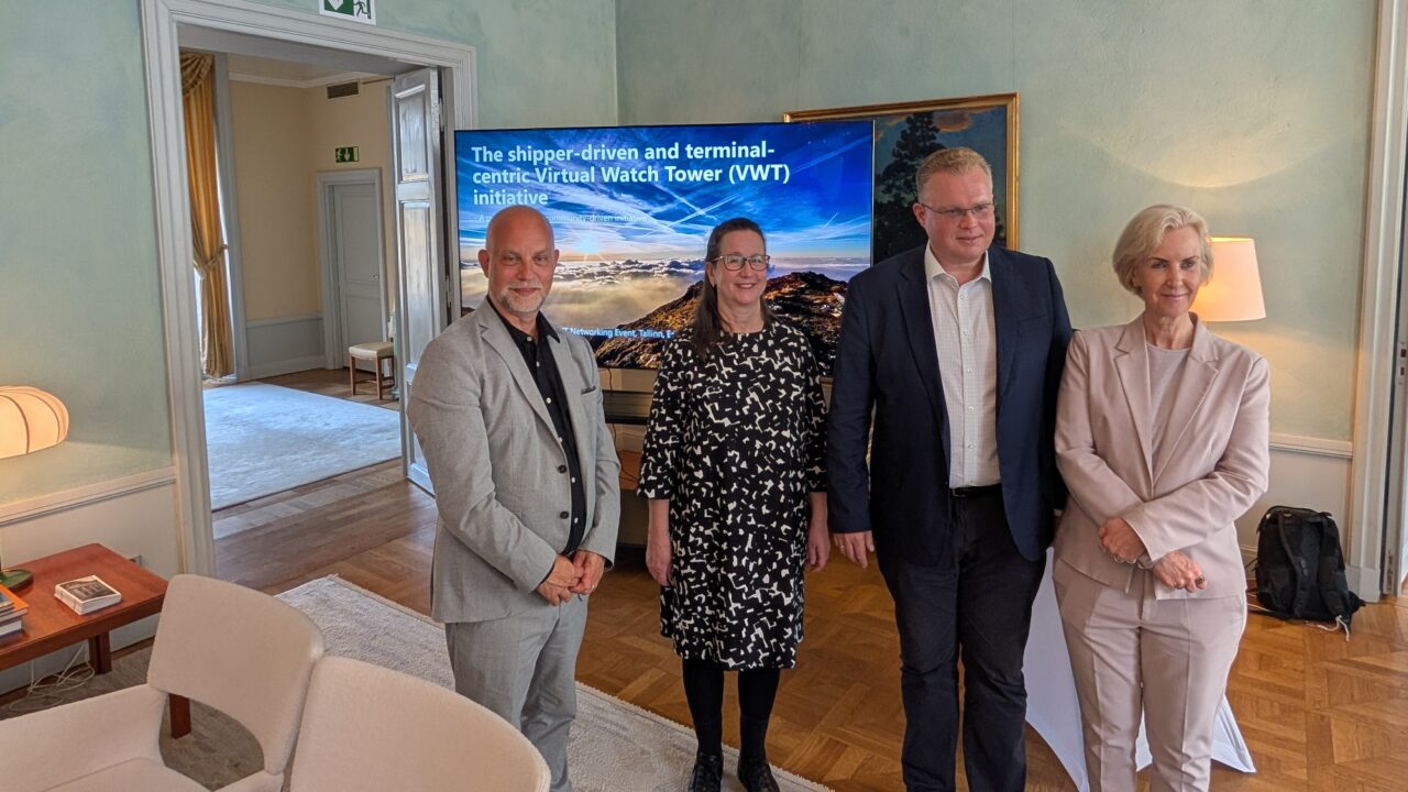 From left: Mikael Lind, Ulla Tapaninen, Kalev Reiljan, H.E. Charlotte Wrangberg. Photo: TalTech