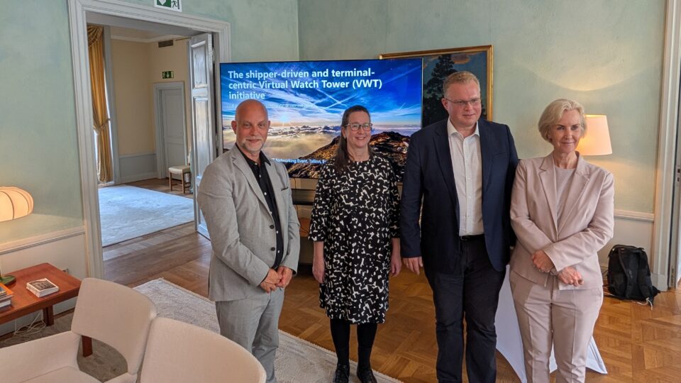 From left: Mikael Lind, Ulla Tapaninen, Kalev Reiljan, H.E. Charlotte Wrangberg. Photo: TalTech