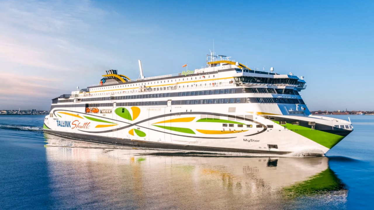 Tallink’s MyStar runs on LNG fuel – this helps reduce sulfur and nitrogen emissions, but as doctoral researcher Sina Atari emphasizes, LNG may not be a final solution for shipping when considering its full lifecycle. Photo: Tallink