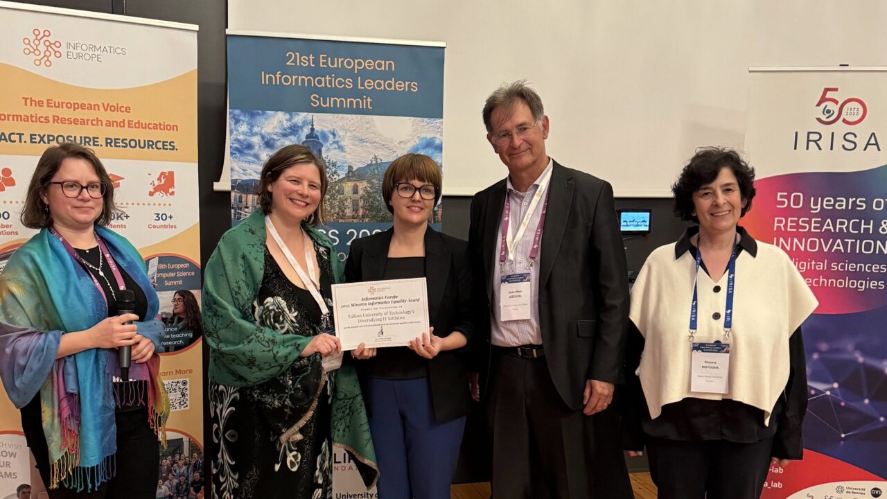 TalTech IT-mitmekesistamise tegevused on leidnud ka rahvusvahelist tunnustust. 2025. aasta oktoobris pälviti Informatics Europe MINERVA konkursil II koht. Foto: TalTech