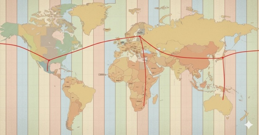 Suurettevõtte ööpäevase tööprotsessi võimalik regionaalne jaotus. Illustratsioon: Mait Rei
