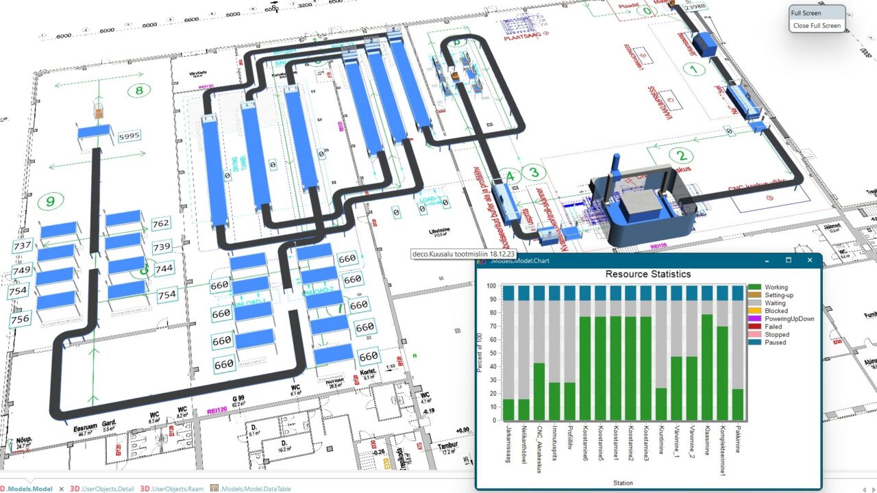 Digitaalne tehas andis võimaluse testida erinevaid mudeleid ja stsenaariume. Foto: Tõnis Raamets