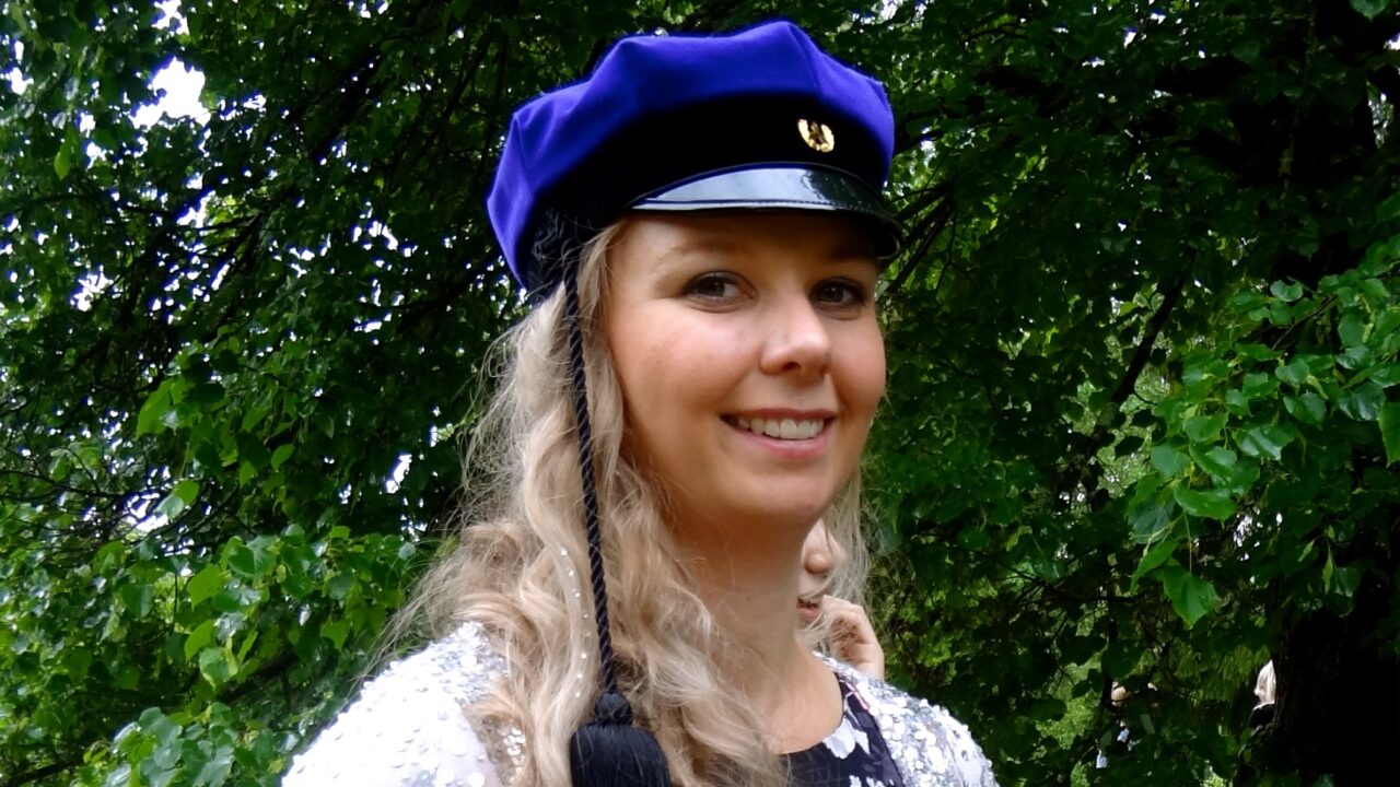 17 aastaselt iseseisvalt Soome kolinud Gerttu Heina lõpetas seal nii gümnaasiumi kui omandas ka bakalaureuse kraadi. Foto: Erakogu