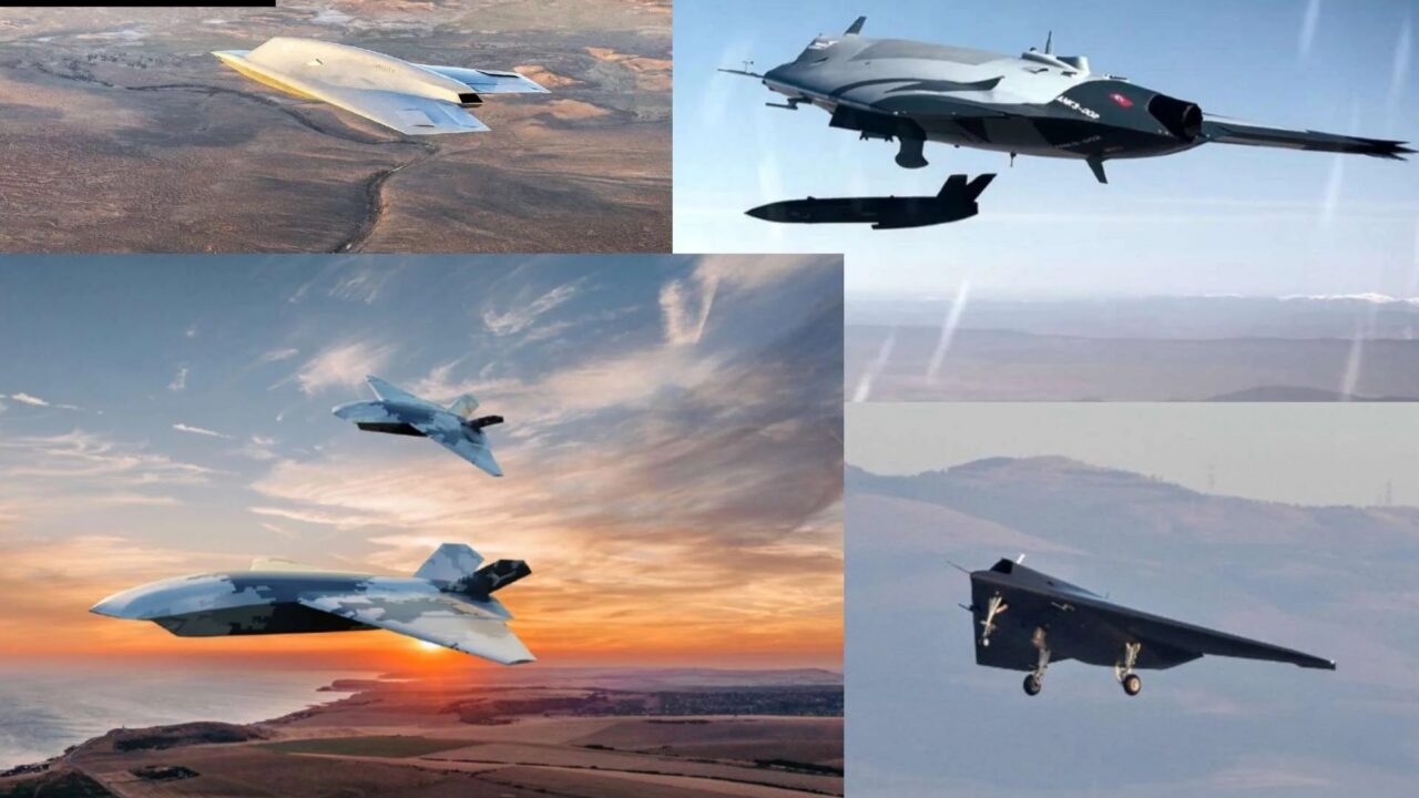Türgi TUSAŞi ja Briti BAE Systemsi koostöös arendatavate mehitamata õhusüsteemide visuaalid. Pilt: BAE Systems / TAI