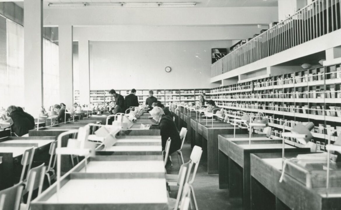 TPI raamatukogu lugemissaal 1980. aastatel.